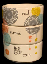 Hallmark 3 piece Stacking Tea light Candle holders Real Strong True 3.25”tall - $11.87