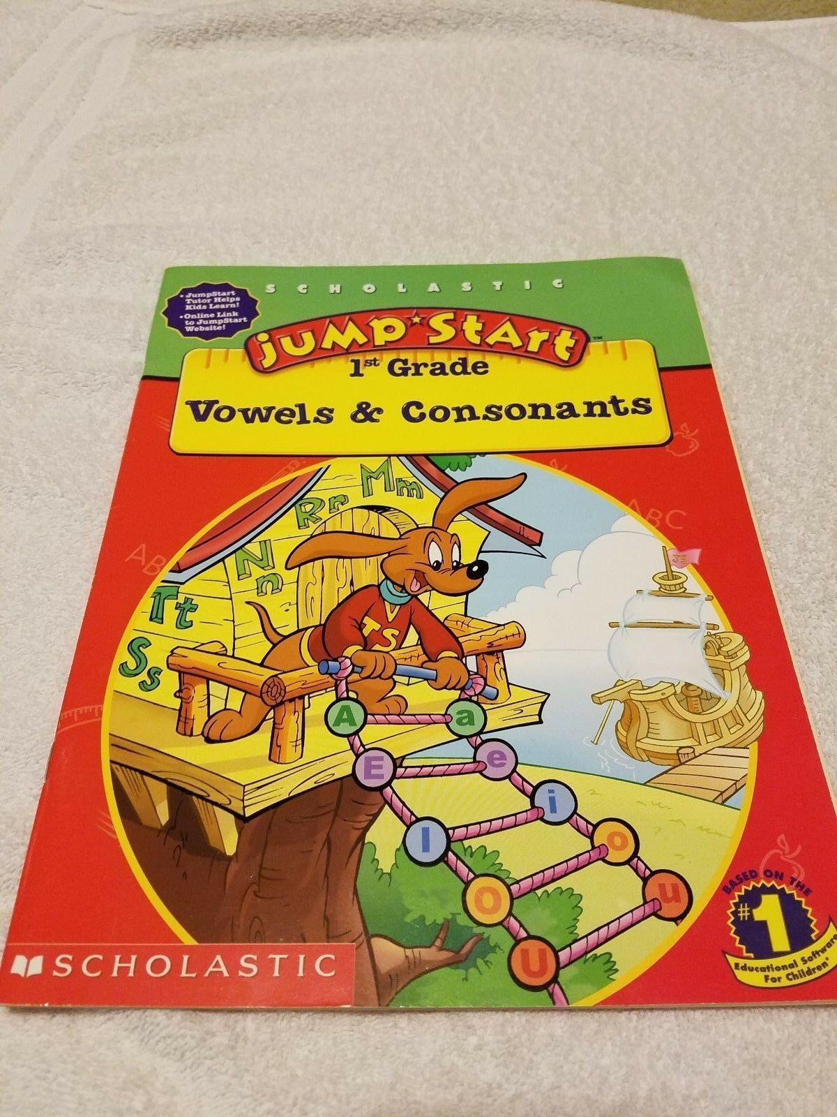 Jump Start 1st Grade Vowels & Consonants. With Stickers School
