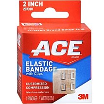 ACE 4 Inch Elastic Bandage with Clips, Beige, Ideal for Sports, Comfortable desi image 3