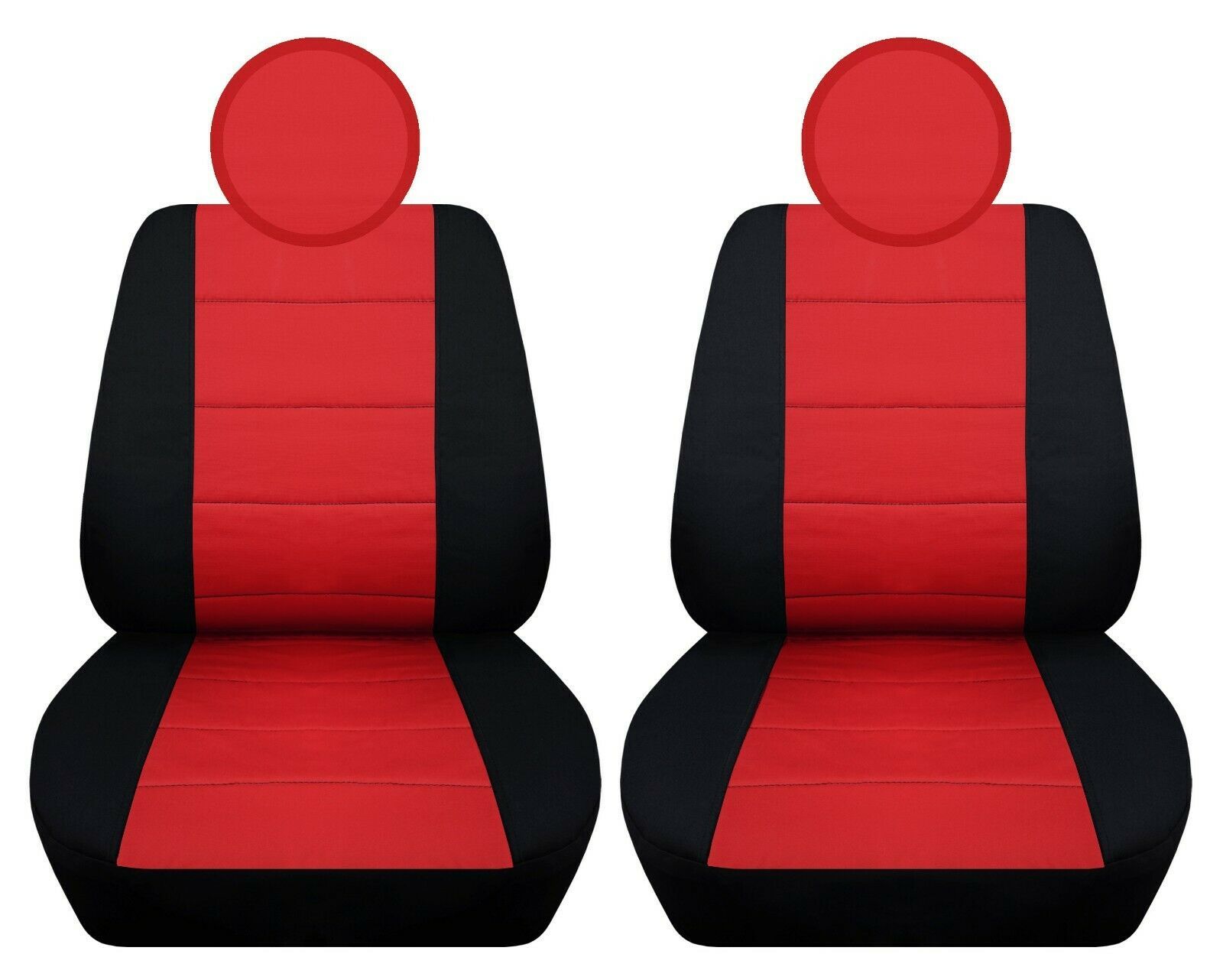 Designcovers - Front set car seat covers fits fiat 500 pop, lounge, abarth 2009-2019  12 colors