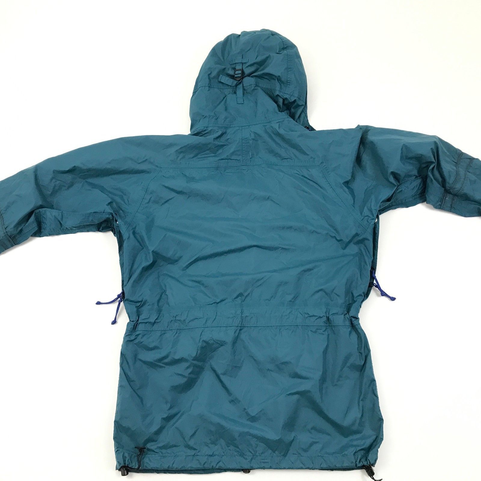 Vtg REI ELEMENTS Jacket Green Rain Parka Size M Medium WATERPROOF