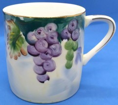 Lefton China Hand Painted Grape Design Mug 3&#39;&#39; Tall - $7.99