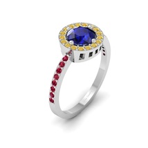 Solid 18k White Gold Fantasy Super Heroin Inspired Ring For Womens Wedding Ring - $1,159.99