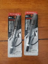 2 Rimmel Scandaleyes Waterproof Gel Eye Liner Pencil, Black 001 - $18.69