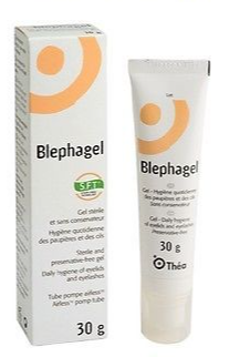 Blephagel Gel 30g Eyelids Eyelashes Daily Hygiene Cleansing Blepharitis Pr/Free