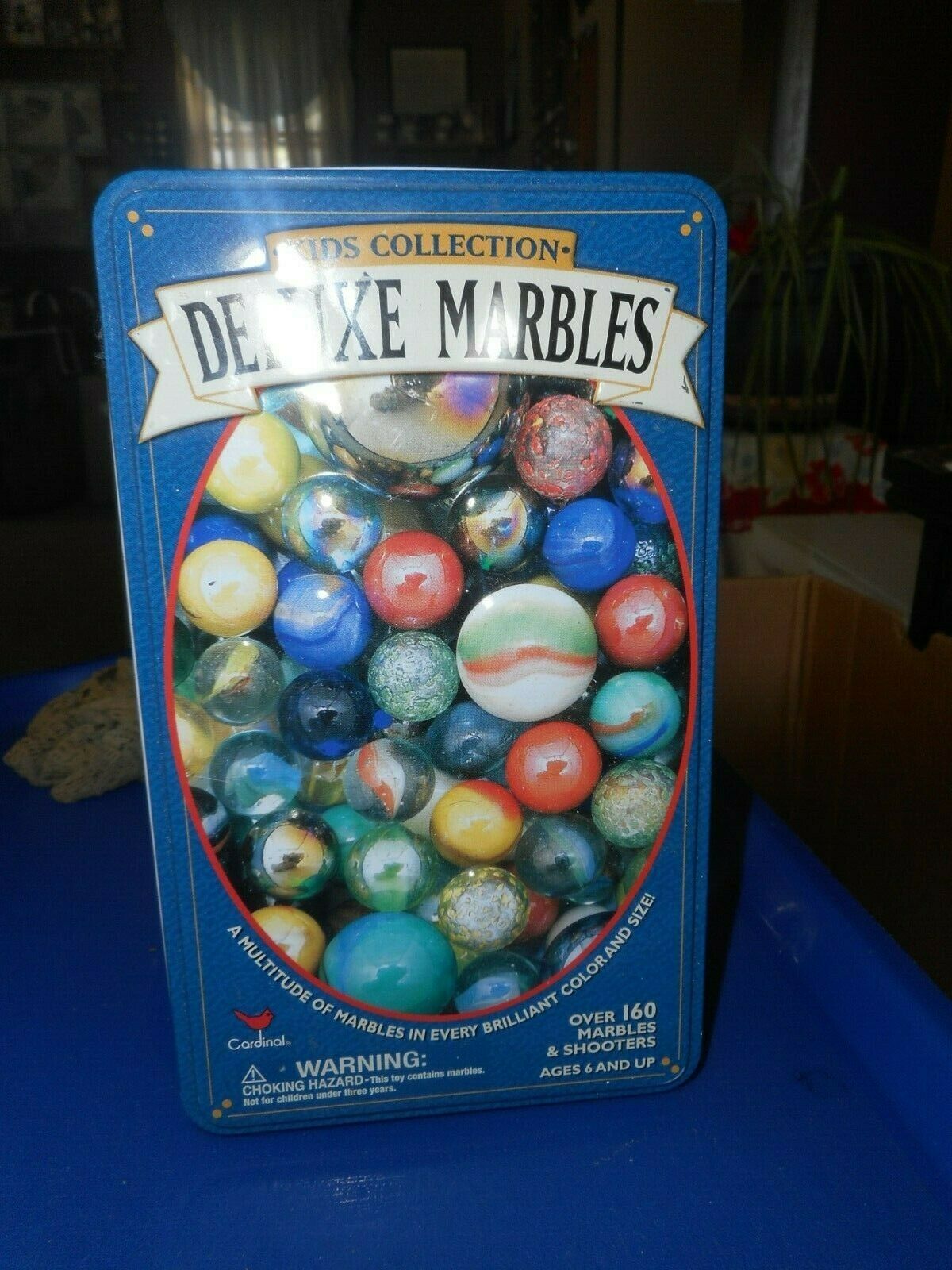 Cardinal Marble Tin Over 160 Deluxe Marbles and Shooters for sale online 