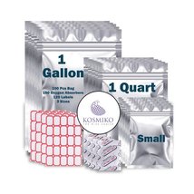 Food Storage With Oxygen Absorbers 300cc Maximum 9.5 Mil Large Mylar Bags  - $38.99