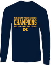 Michigan Wolverines 2021 Big 10 Champions Long Sleeve T-Shirt - $24.99+