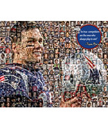 Tom Brady Photo Mosaic Print Art using 50 Different Player Images of Tom... - $35.00+