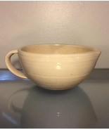 Artisan Pottery: Spouted Small Mixing Bowl with handle - White (RB20) - $20.00