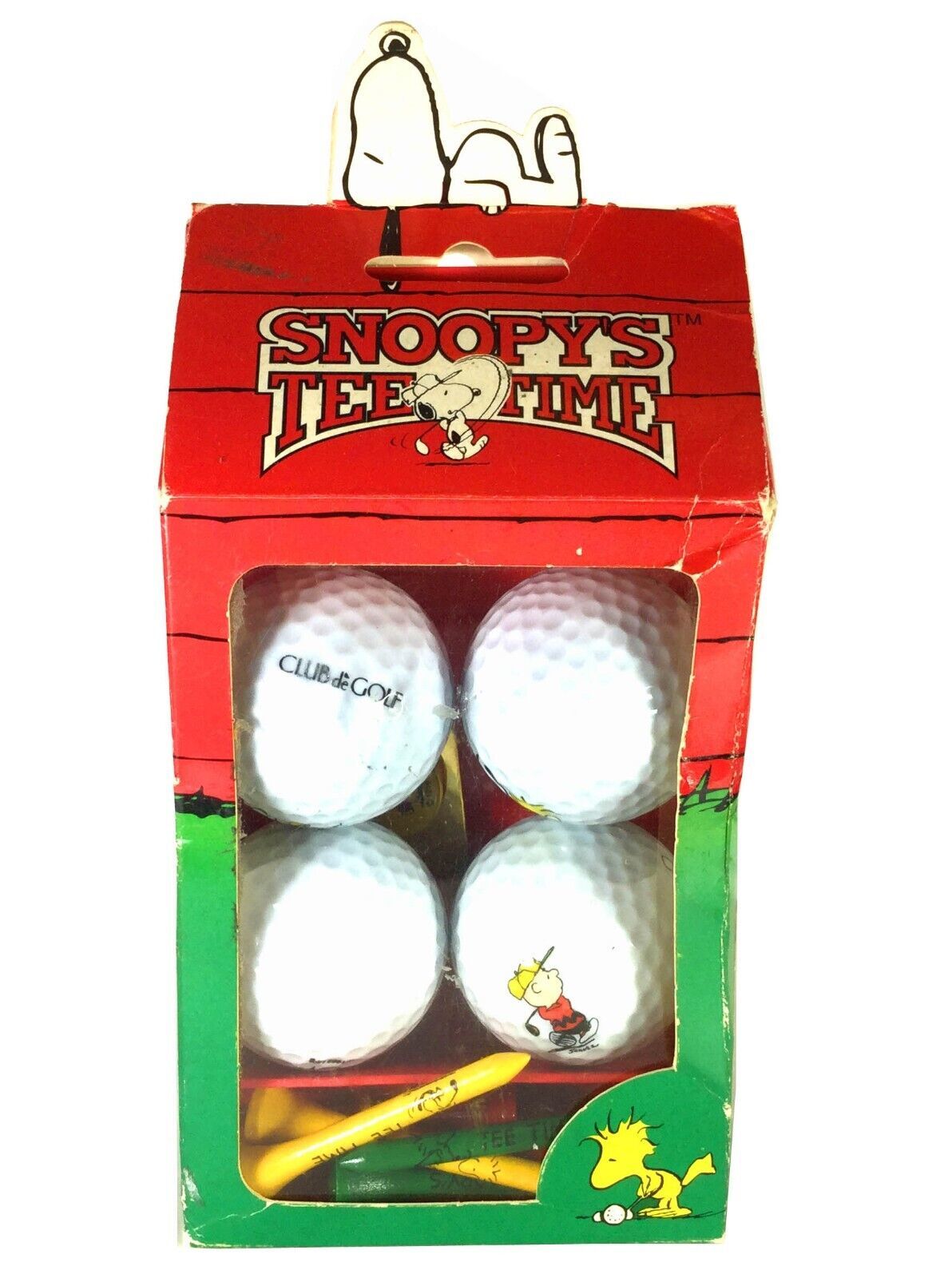 Peanuts - Snoopy's Tee Time Golf Ball Decorative Box Gift Set of 4 w/ Tees  - $27.99