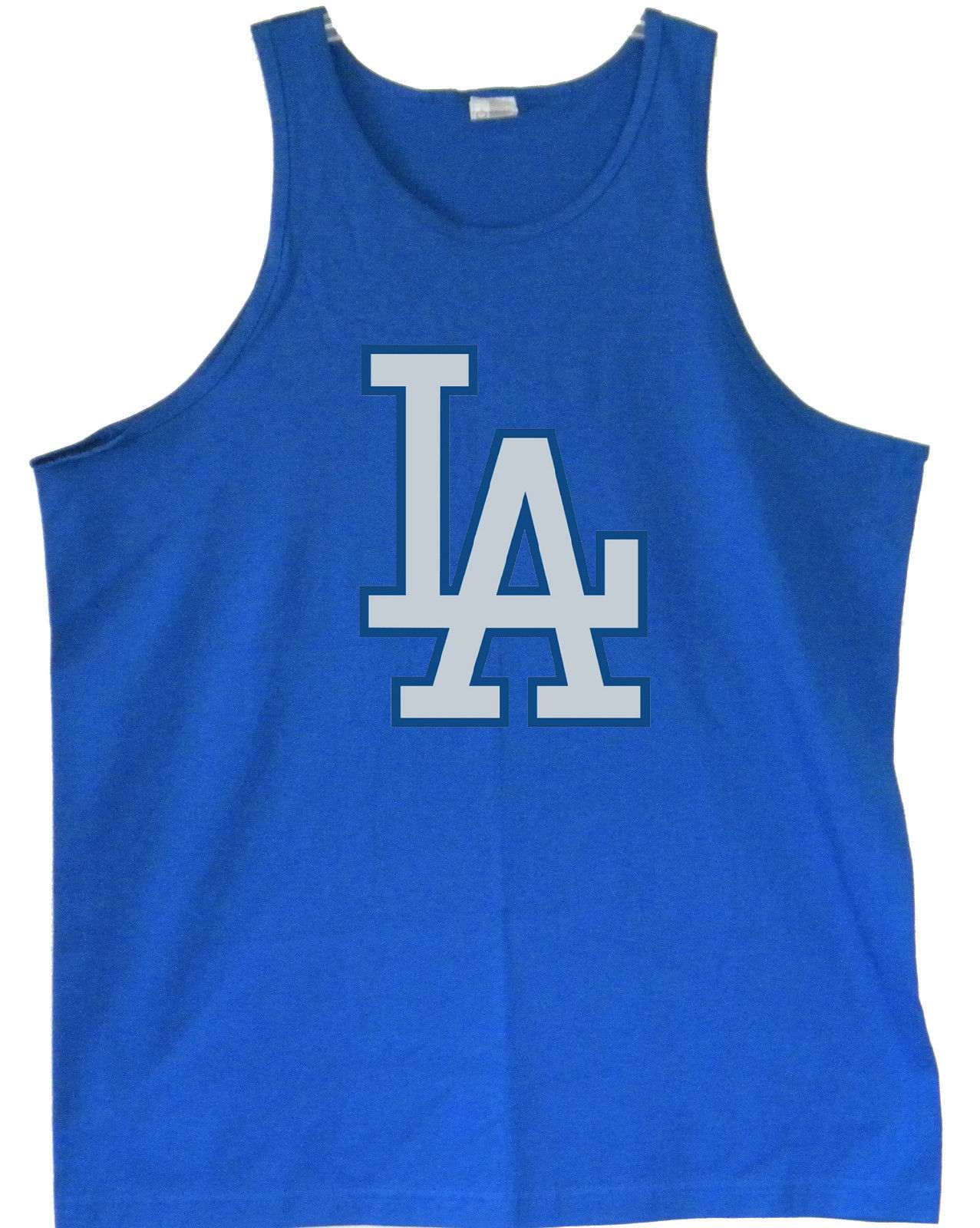 Los Angeles Dodgers Navy W/Baby Blue LA Logo Men's Tanks