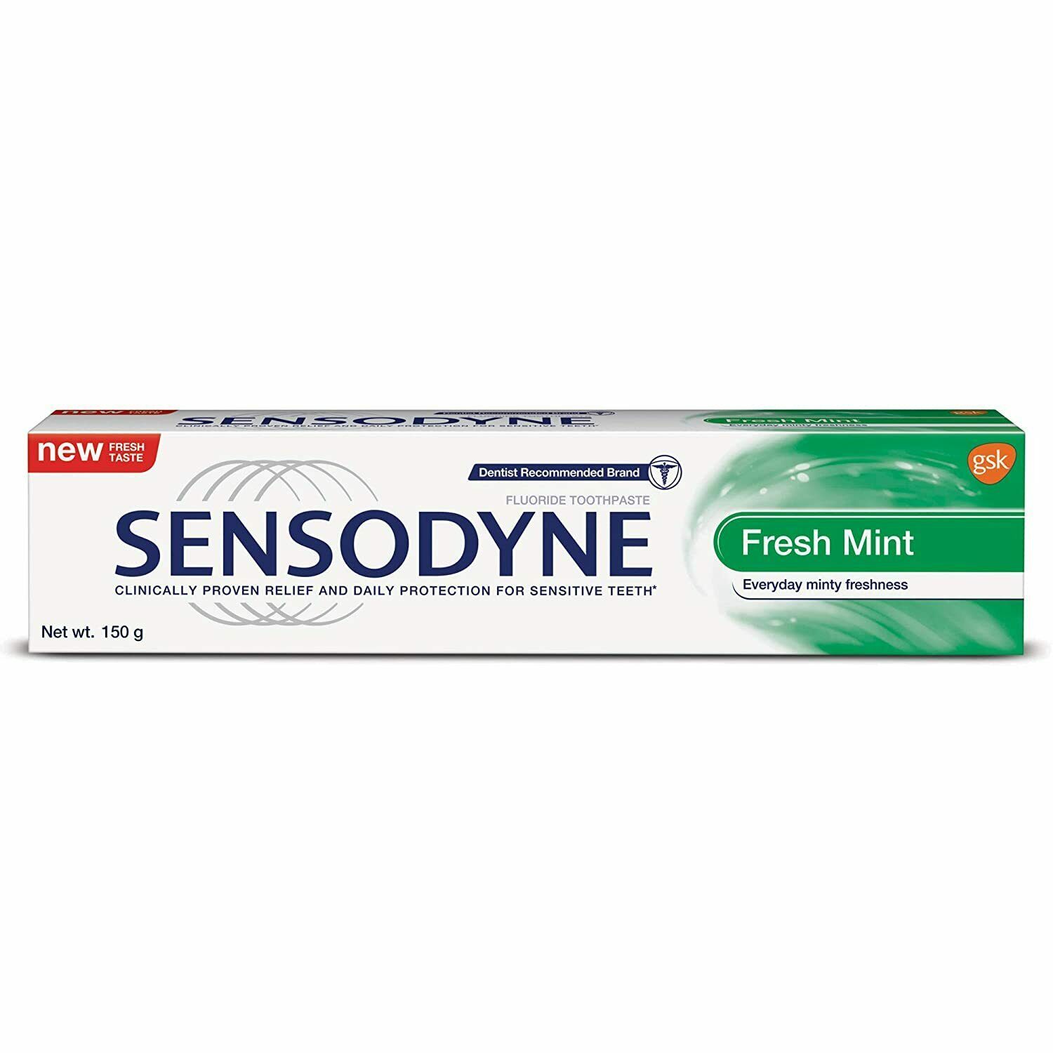 Pack OF 2 X Sensodyne Sensitive Toothpaste- Fresh Mint, 150 gm