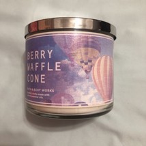 Bath &amp; Body Works   BERRY WAFFLE CONE  LARGE 3 WICK CANDLE - $19.79