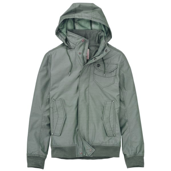 Timberland Men's Wildcat Mountain Waterproof Light Green Jacket A1CPR