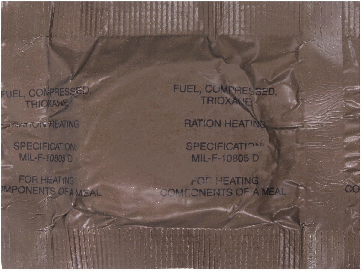 GI US Made Trioxane Fuel Tablets Compressed Ration Heating Bars