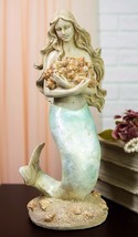 Ebros Large Ocean Mermaid Maiden Collecting Seashells Decor Figurine 14.... - $46.99
