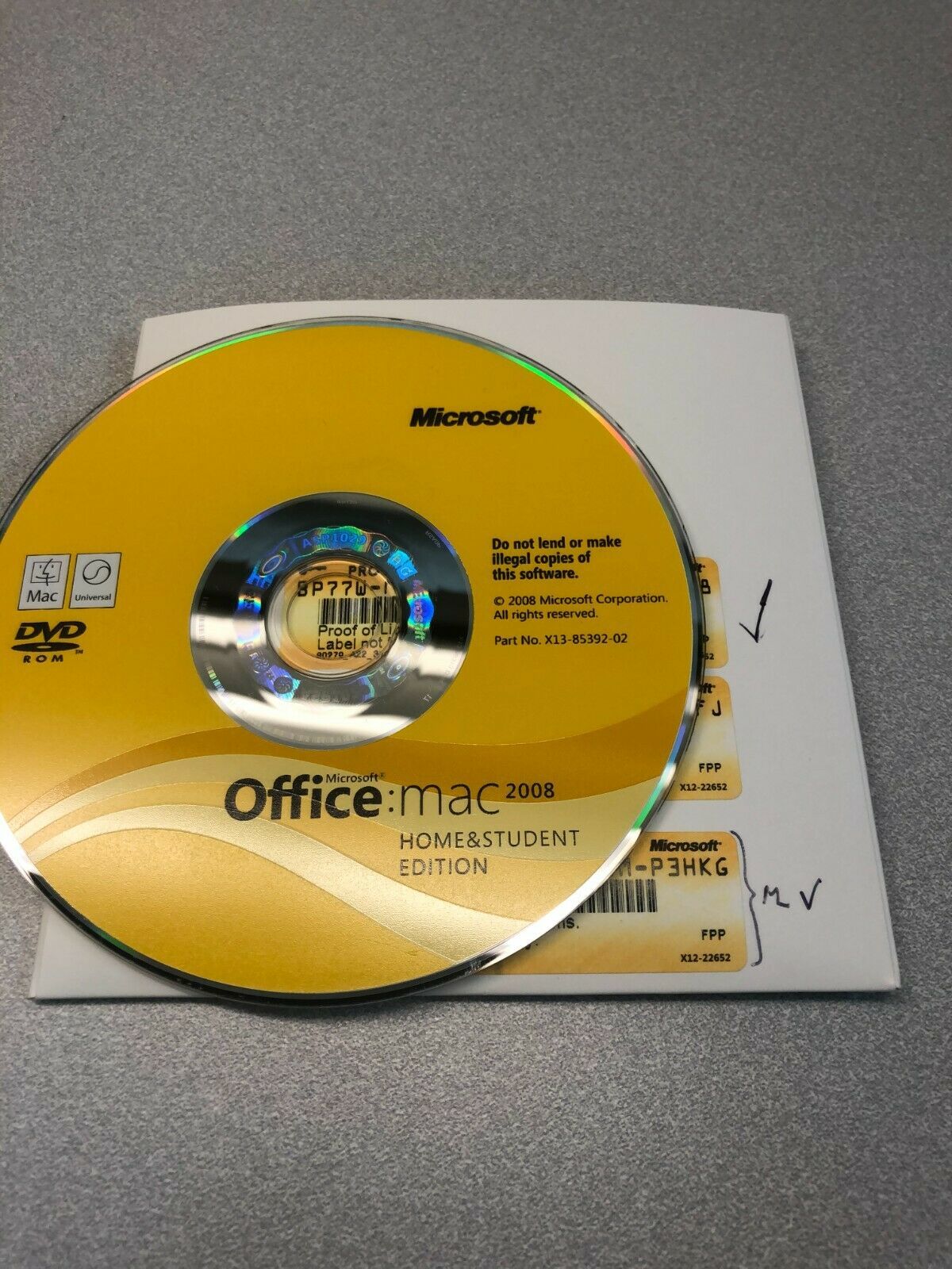 microsoft office for mac home and student 2008