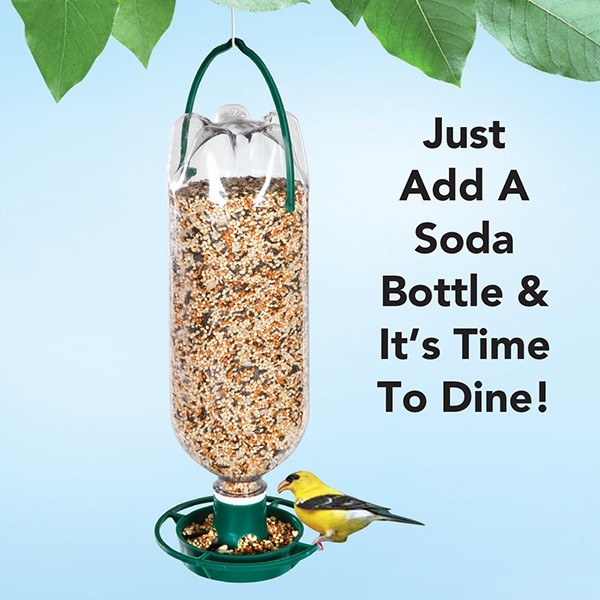 Soda Bottle Bird Feeders Set of 3 Innovative and EcoFriendly Bird Feeders Seed Feeders