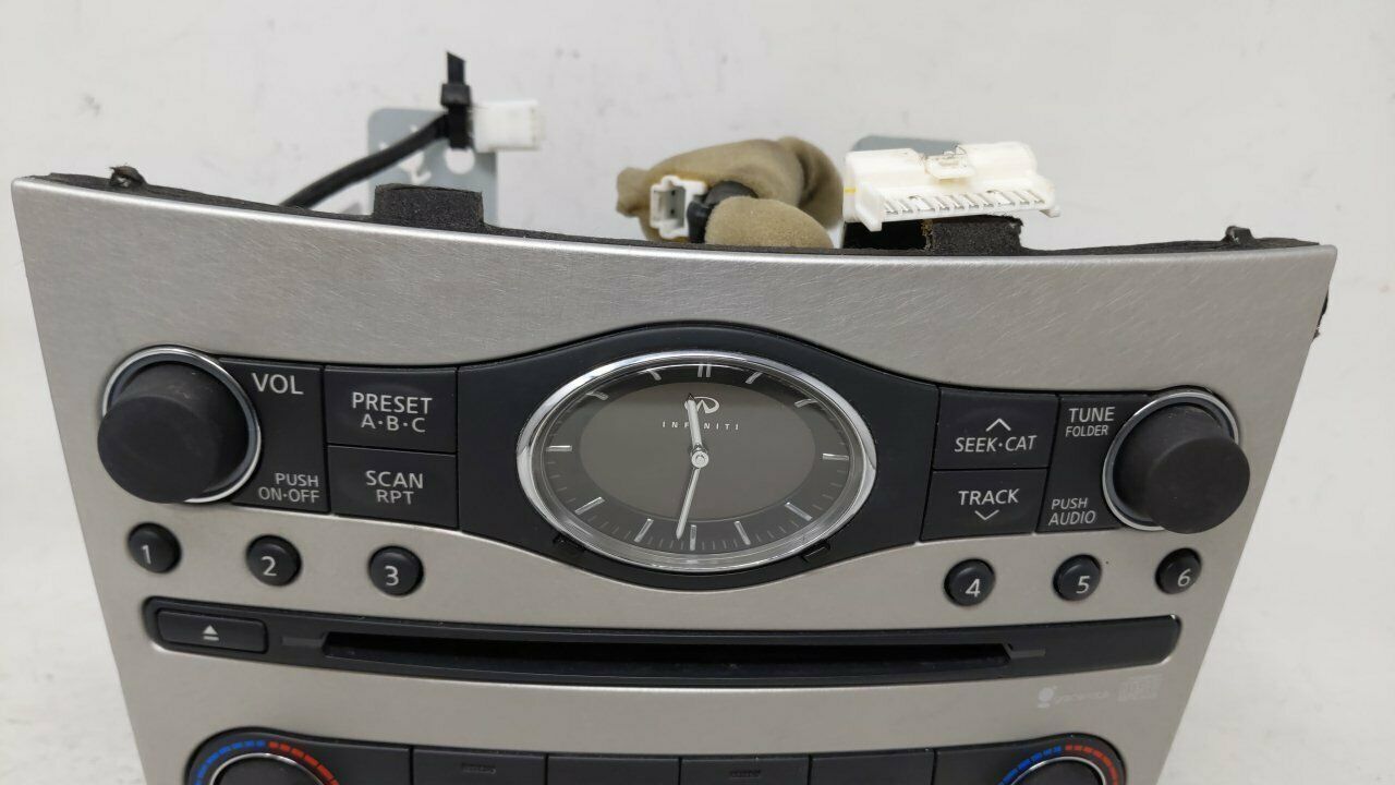 20082009 Infiniti G37 Am Fm Cd Player Radio Receiver 50385 Dash Parts