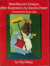 Vtg 1976 Beatrix Potter Needlepoint Designs Peter Rabbit Rita Weiss Pattern Book - $12.99