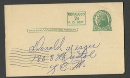 Vintage Postcard Pre Stamped #UX27 1c Jefferson + 2c Reval Advertisement... - $10.00