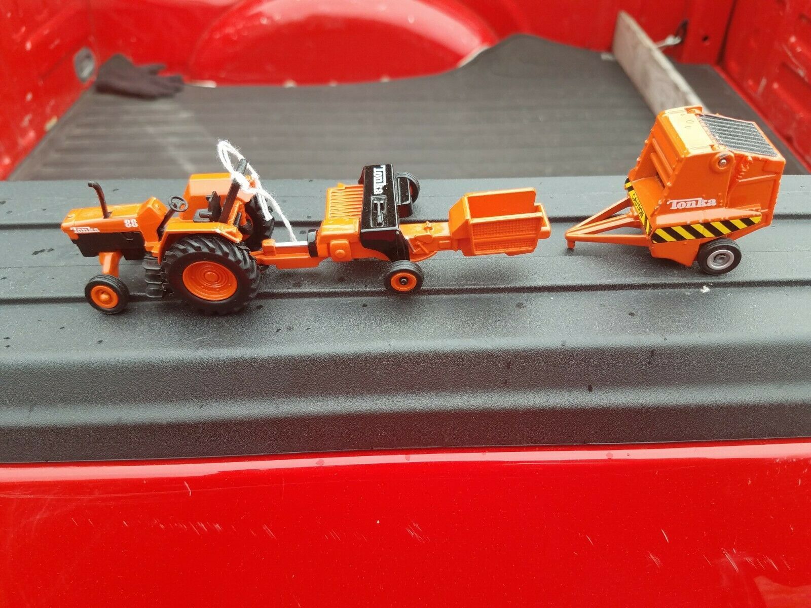 toy tractor with attachments