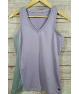 ALO Women's Coolfit Tank Top Size Large Sleeveless Purple Gray Stretch  - $27.15