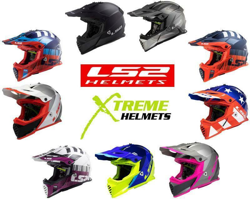 LS2 Gate Helmet  Off Road Dirt Bike MX Goggle Friendly DD Ring DOT ECE XS-3XL