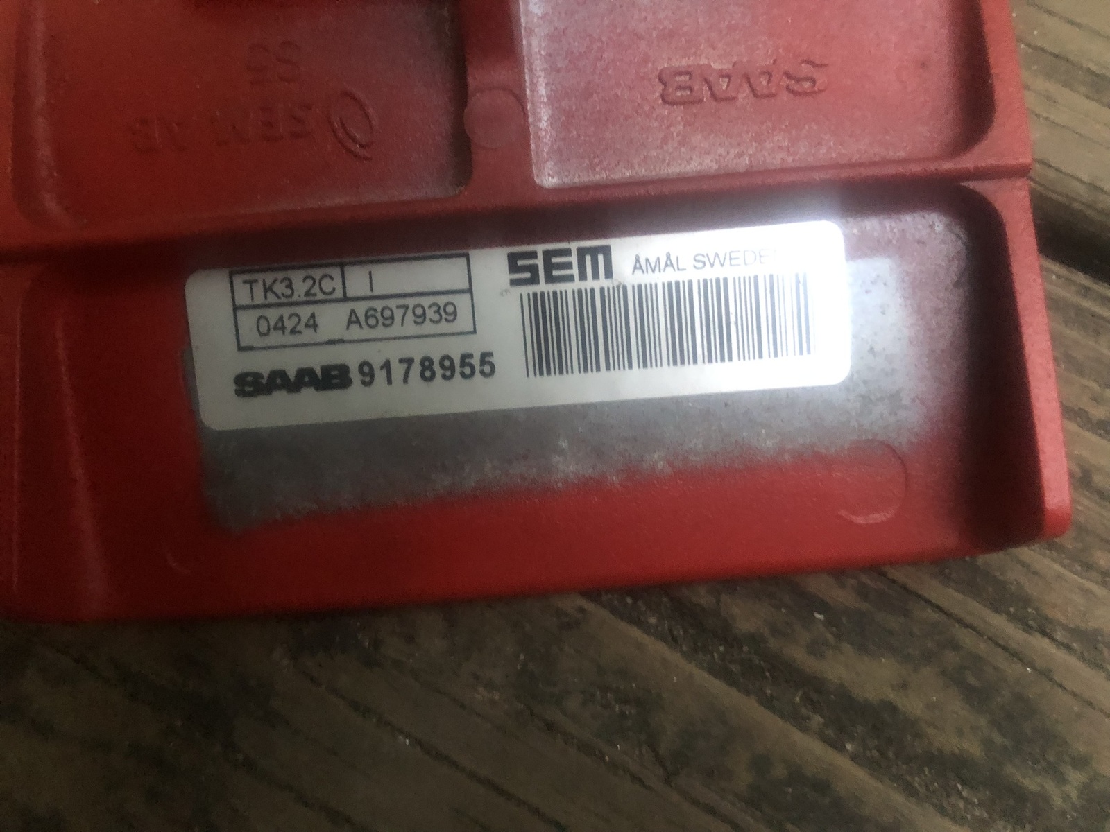 Genuine SAAB Direct Ignition Cassette DIC 900 900 93 2.0 TURBO RED