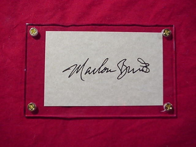 MARLON BRANDO Autographed Signed Signature Cut w/COA - 30601 - Other