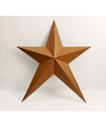 Rustic Metal Star 29 Inches Distressed Brown Made in India - $11.29