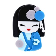 Acrylic Japanese Brooch Pins Women Children Brooch Accessory Dolls Jewel... - $16.38
