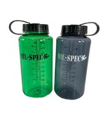 Mil-Spec Plus Lot of 2 Wide Mouth 32 Oz Green Gray Water Bottles Sports ... - $11.88