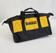 Dewalt Heavy Duty Nylon Tool / Equipment Bag Black Yellow Zipper  11” x ... - $11.99