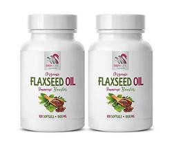 Flaxseed Oil Benefits Hair - Flaxseed Oil Organic 1000mg - Immune Support Vitami - $28.66