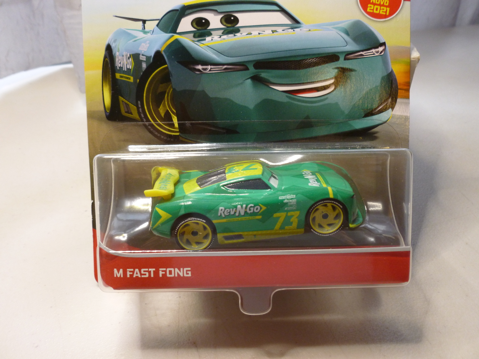 DISNEY PIXAR CARS METAL SERIES M FAST FONG REV-N-GO #73 DIECAST VEHICLE ...