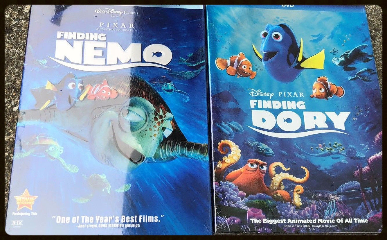 Finding Nemo and Dory DVD Movie Disney Bundle - DVD, HD DVD & Blu-ray