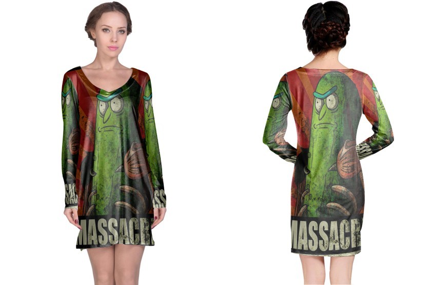 Massacre Pickle Rick Night Dress