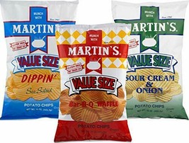 Martin's B-B-Q, Sour Cream & Onion & Dippin' Potato Chip Value Size Variety 3 PK - $36.62