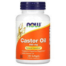 Castor Oil, 650 mg, 120 Softgels - $45.90