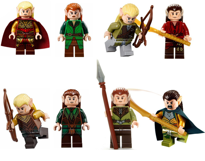 Lord of the Rings Prince of the Hobbits CUSTOM 8 Minifigures Lot