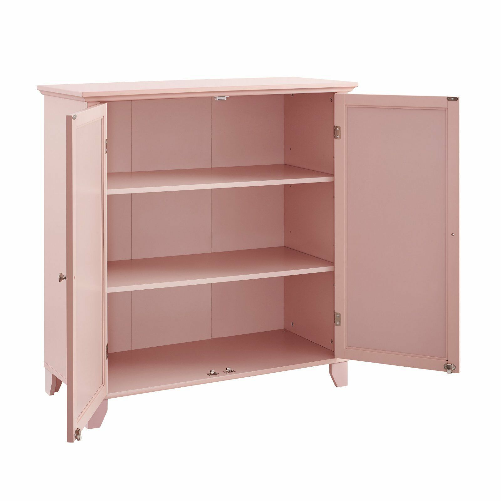 Pink Blush Mirrored Geometric Contemporary Storage Console ...