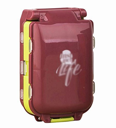 Primary image for Creative Three Sections 8 Grids Large Luggage Pill Case-Coffee