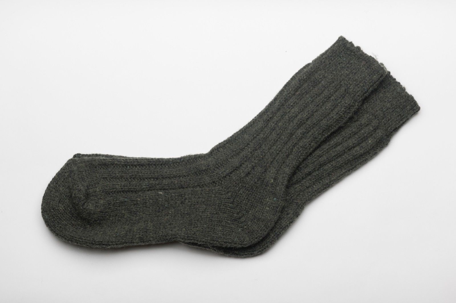 Irish Donegal Wool Walking socks Green Heather 812 Made In