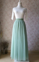 SAGE GREEN Bridesmaid Tulle Skirt Plus Size 2022 Wedding Skirt Outfit High Waist image 7