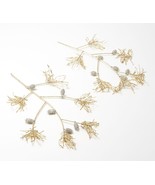 Martha Stewart Set of 2 Beaded Pinecone Branches in Gold - $35.88