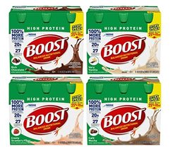 BOOST High Protein Nutritional Drink Variety Pack (Rich Chocolate+Vanilla+Strawb image 2