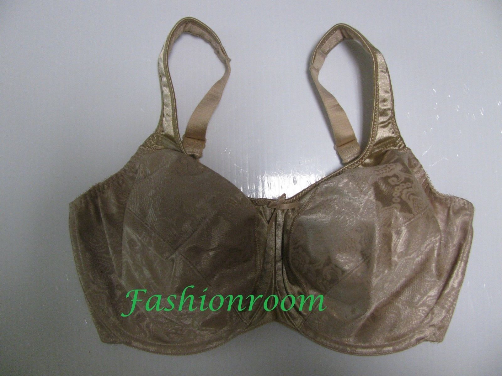 NEW Bali Nude Full Figure ComfortU Satin Tracings Minimizer Bra 3562
