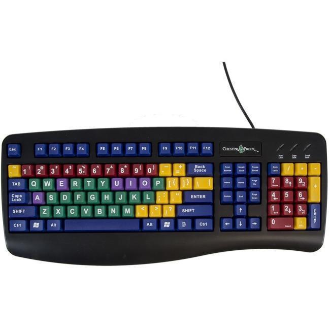 colorful typewriter keyboard